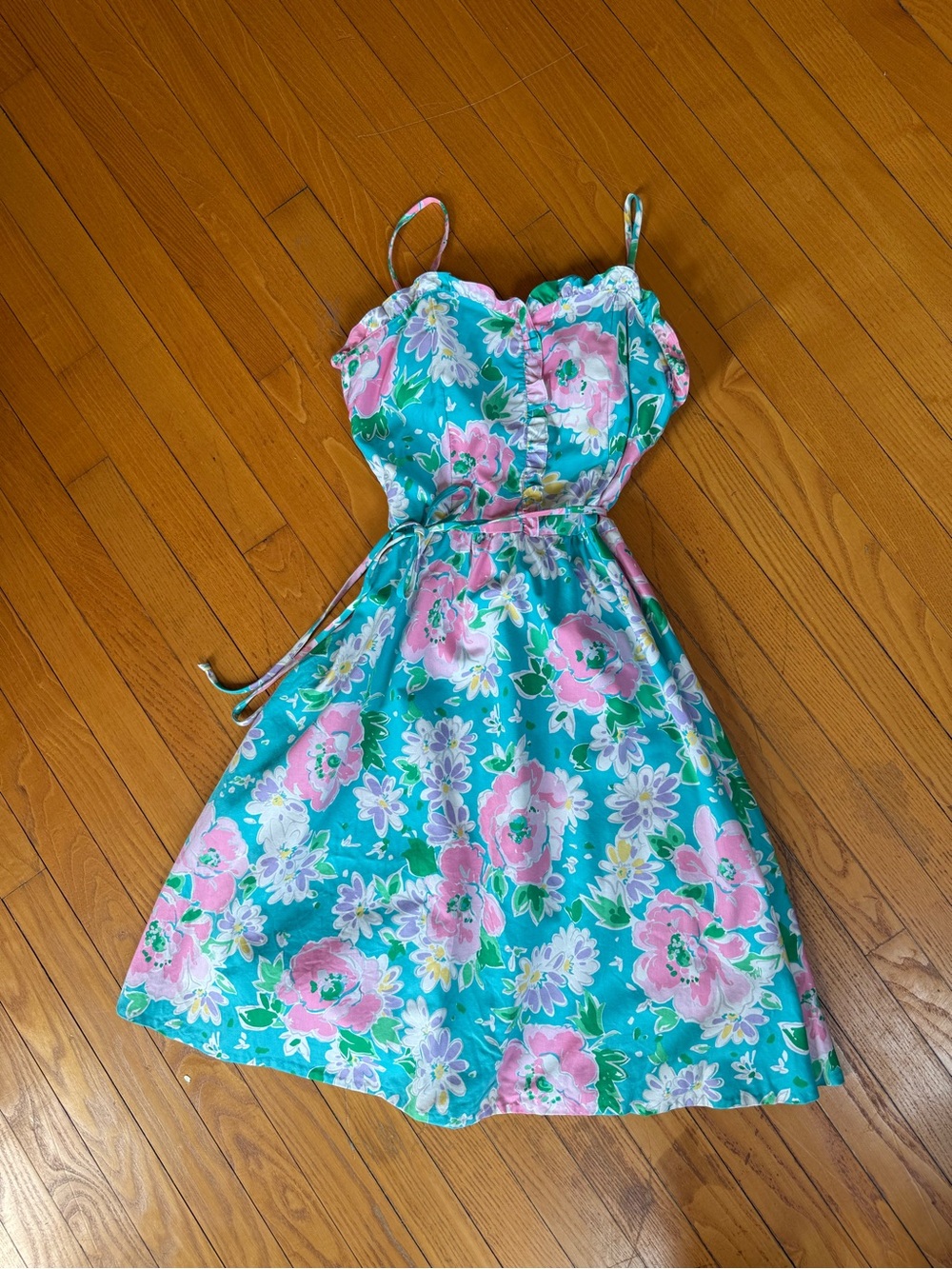 Vintage 60s 70s Malia Floral Hawaiian Dress